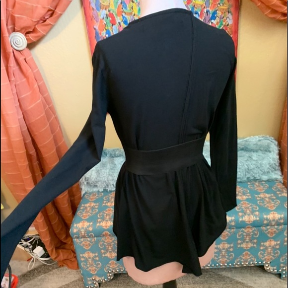 Cynthia Ashby asymmetrical swing asymetrical neck tunic top cotton, M - Picture 6 of 10